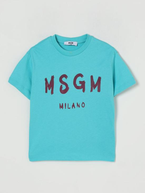 25FW [키즈] 엠에스지엠 티셔츠 F5MSJUTH007 MS037 Gnawed Blue