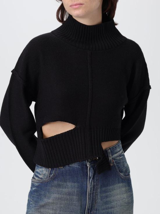 25FW MM6 메종마르지엘라 터틀넥 S52HA0285M13044 900 Black - MM6 MAISON MARGIELA