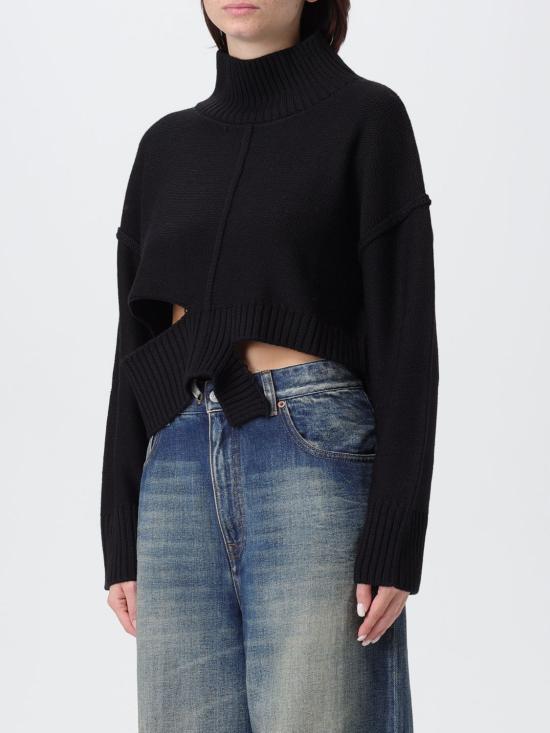 25FW MM6 메종마르지엘라 터틀넥 S52HA0285M13044 900 Black - MM6 MAISON MARGIELA