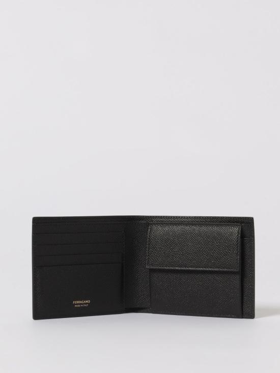 25FW 살바토레 페라가모 간치니 반지갑 661454 775646 001 Black - SALVATORE FERRAGAMO