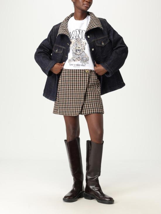 25FW 가니 자켓 J1766 568 Blue - GANNI