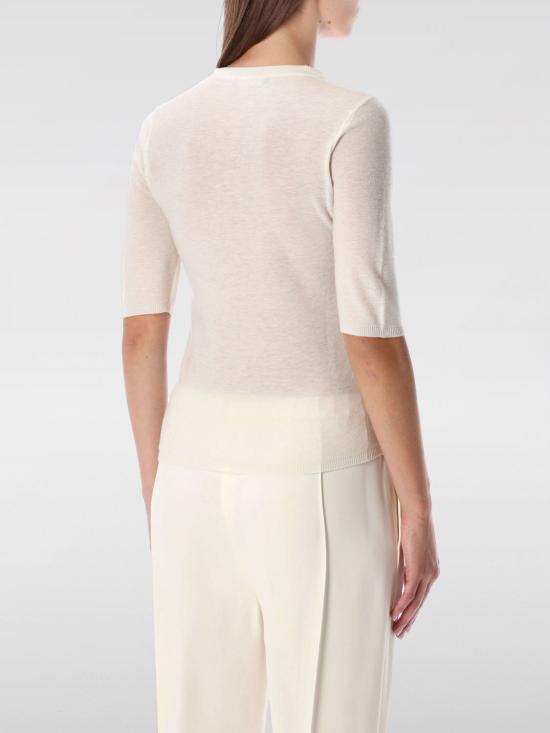 25FW 파비아나 필리피 스팽글 디테일 울 스웨터 MAD215F088L557 0142 White - FABIANA FILIPPI