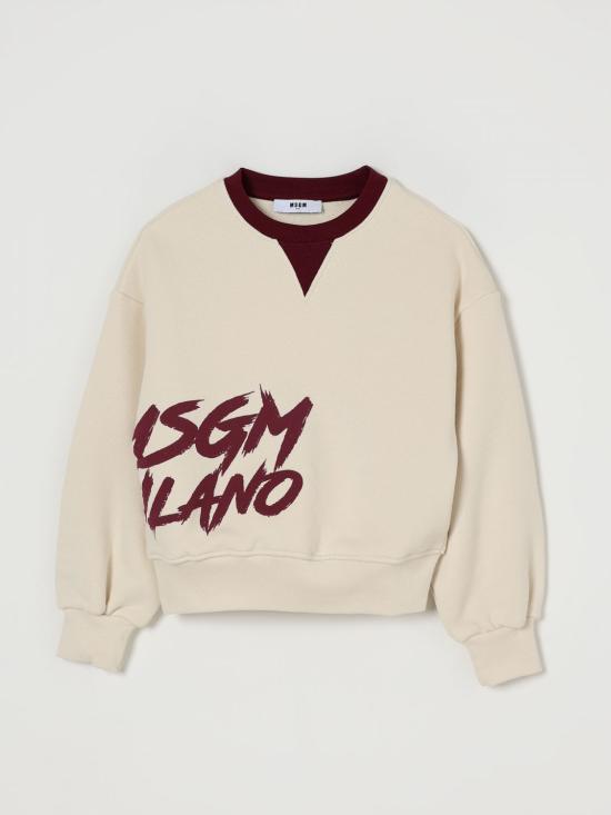 25FW [키즈] 엠에스지엠 풀오버 F5MSJGSW129 013 Yellow Cream