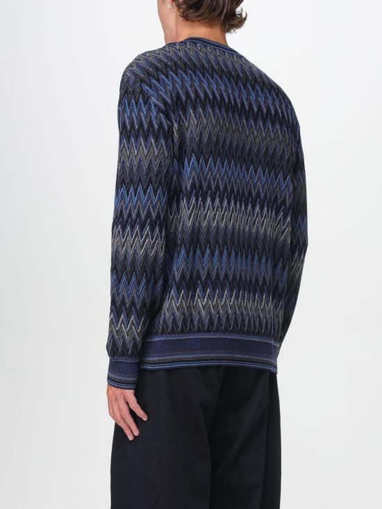 25FW 미소니 스웨터 US25WN0EBR012Y S91P3 Blue 1 - MISSONI