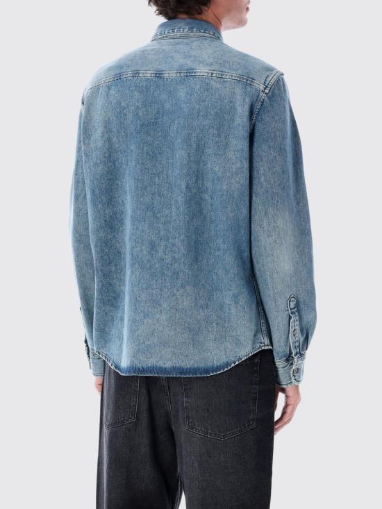 26SS 아미 데님 데님 셔츠 USH786DE0056 480 Blue - AMI