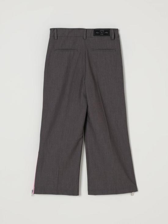 25FW [키즈] 엠에스지엠 스트레이트 팬츠 F5MSJGPA274 104 Grey - MSGM