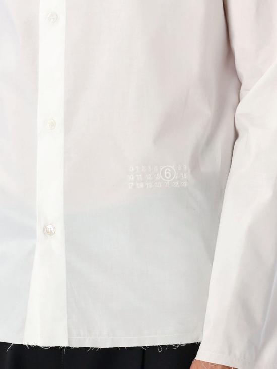 25FW MM6 메종마르지엘라 셔츠 SH2DT0029M35256 100 White - MM6 MAISON MARGIELA