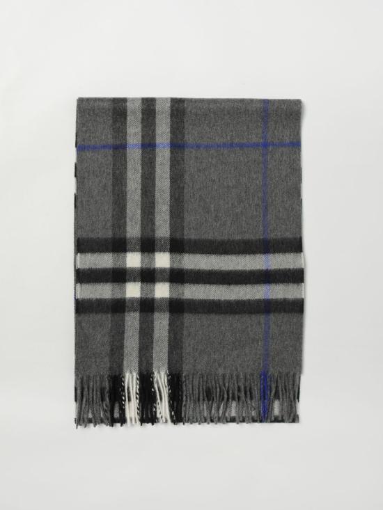 25FW 버버리 체크 캐시미어 스카프 8112642 Grey