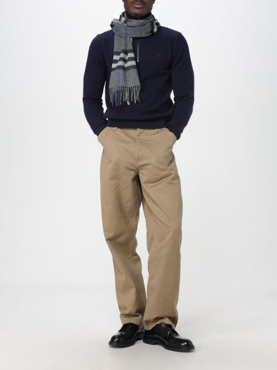 25FW 버버리 체크 캐시미어 스카프 8112642 Grey - BURBERRY