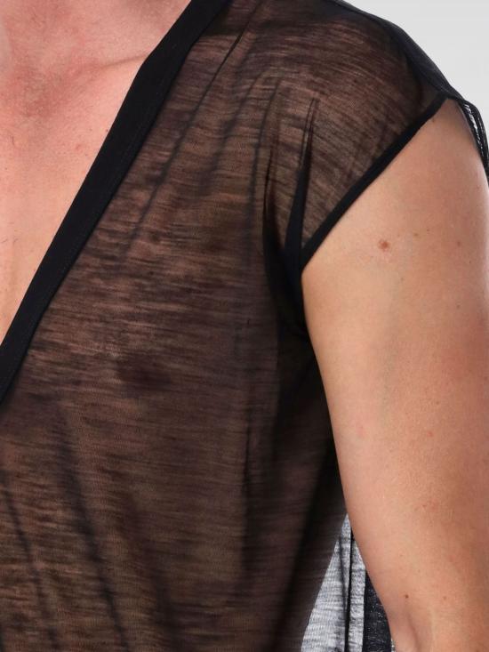 25FW 릭 오웬스 민소매 티셔츠 RU02E1230JWR 09 Black - RICK OWENS