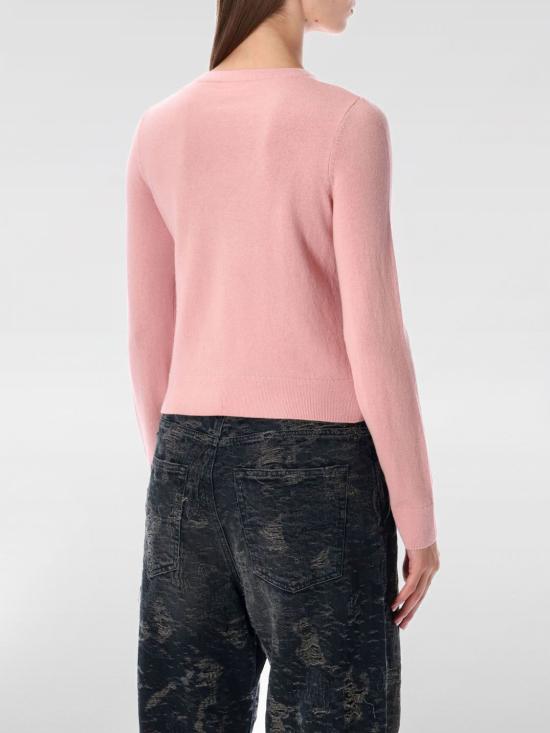 25FW 디젤 롬코 컷아웃 아가일 패턴 스웨터 A196940JLBB 38V Pink - DIESEL