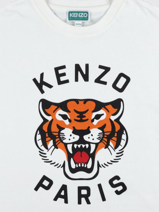 25FW [키즈] 겐조 티셔츠 K61505 117 White - KENZO