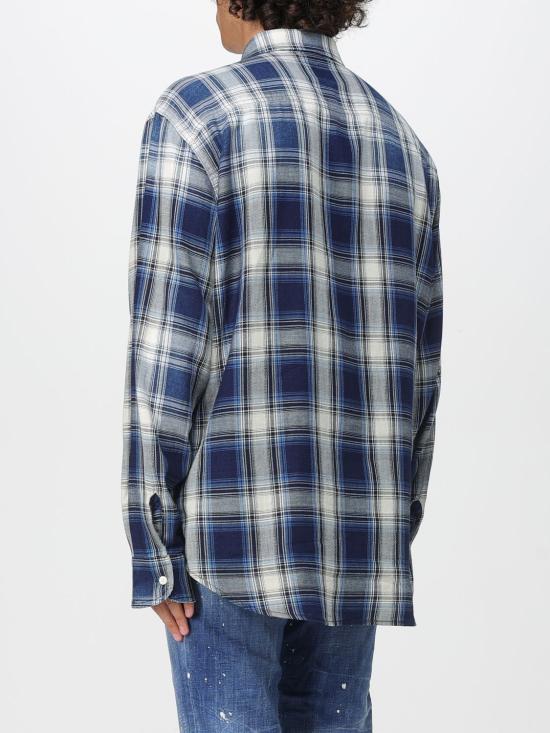 25FW 디스퀘어드2 긴팔 셔츠 S74DM0958D35206 001F Blue - DSQUARED2