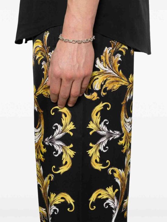 26SS 베르사체 스트레이트 팬츠 78GAA12BNS627G89 Black - VERSACE