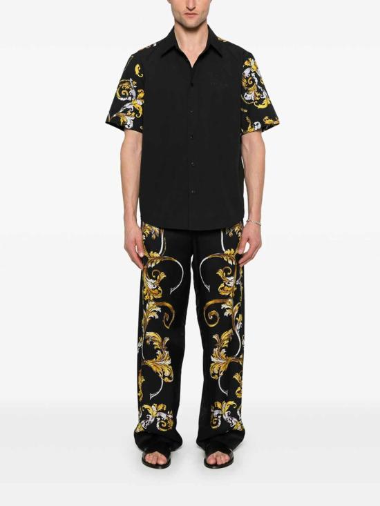 26SS 베르사체 스트레이트 팬츠 78GAA12BNS627G89 Black - VERSACE