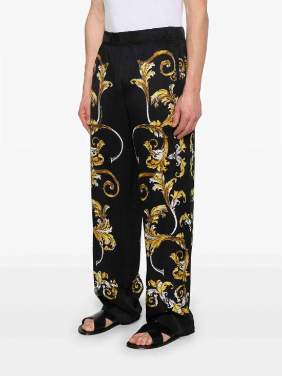 26SS 베르사체 스트레이트 팬츠 78GAA12BNS627G89 Black - VERSACE