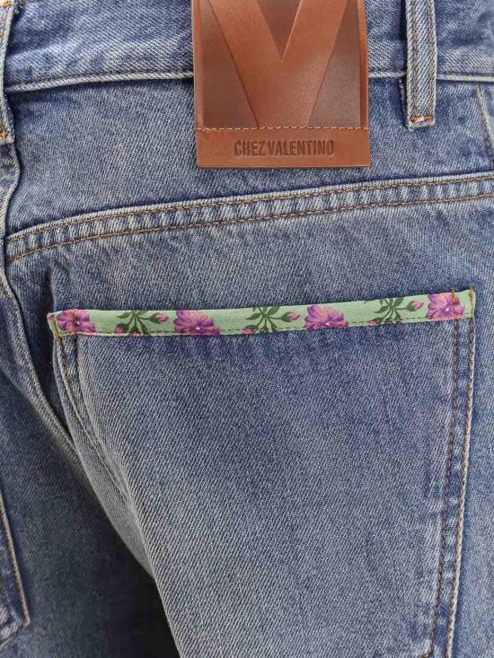 25FW 발렌티노 가라바니 스트레이트 팬츠 6B0DD19X94V558 Blue - VALENTINO GARAVANI