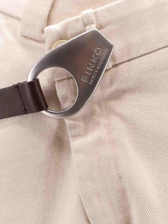 25SS 핑코 스트레이트 팬츠 105071A2JPC21 Beige - PINKO