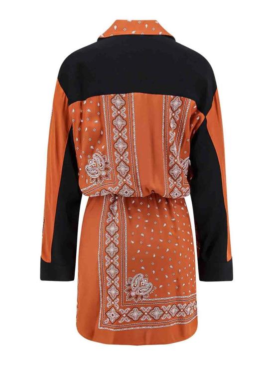 26SS 핑코 미디 스커트 104665A2CKLZ3 Orange - PINKO