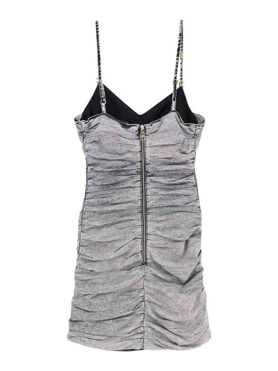 26SS 엘리자베타프랜치 미디 스커트 AJ42D51E2382 Grey - ELISABETTA FRANCHI