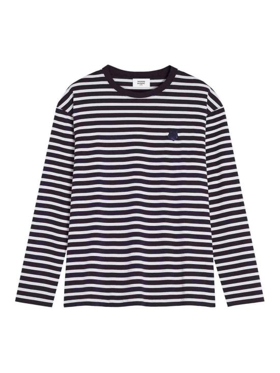 25SS 메종키츠네 긴팔 티셔츠 0M00125KJ0044S481 Blue