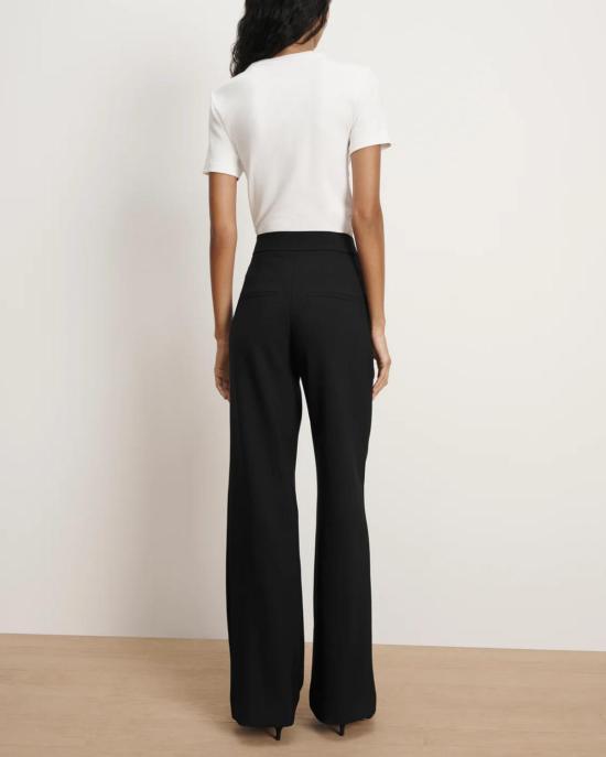  베로니카비어드 스트레이트 팬츠 Veronica Beard 토넬리 팬츠 블랙 - VERONICA BEARD