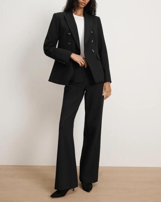  베로니카비어드 스트레이트 팬츠 Veronica Beard 토넬리 팬츠 블랙 - VERONICA BEARD