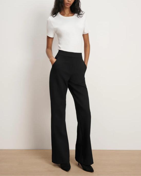  베로니카비어드 스트레이트 팬츠 Veronica Beard 토넬리 팬츠 블랙 - VERONICA BEARD