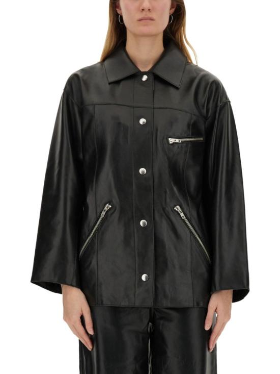 25SS 스탠드스튜디오 가죽 자켓 66383 780089900 Black
