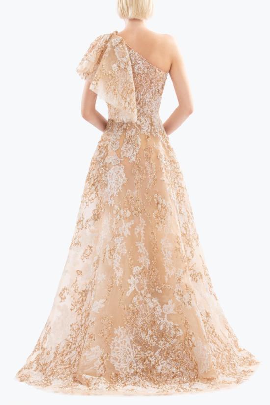  사이드 코베이시 롱 원피스 자수 원숄더 드레스 - SAIID KOBEISY