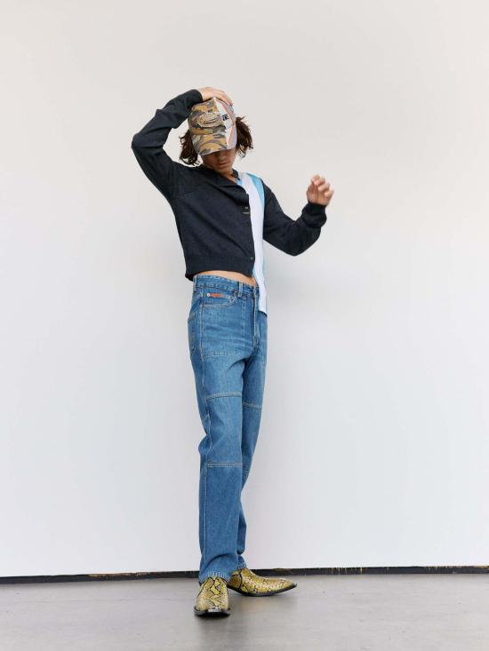  마틴로즈 가디건 마틴 로즈 하이브리드 풋볼 카디건 - MARTINE ROSE