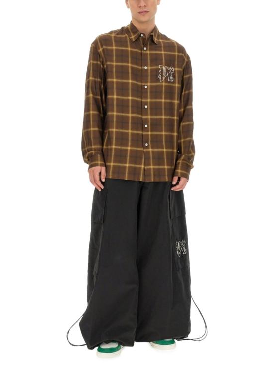  팜앤젤스 긴팔 셔츠 PMGE010 E23FAB0026003 Brown - PALM ANGELS