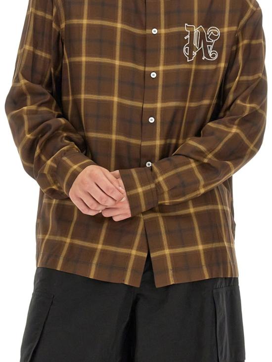  팜앤젤스 긴팔 셔츠 PMGE010 E23FAB0026003 Brown - PALM ANGELS