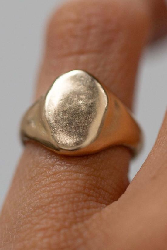  옥스보우 반지 오벌 시그넷 - OXBOW