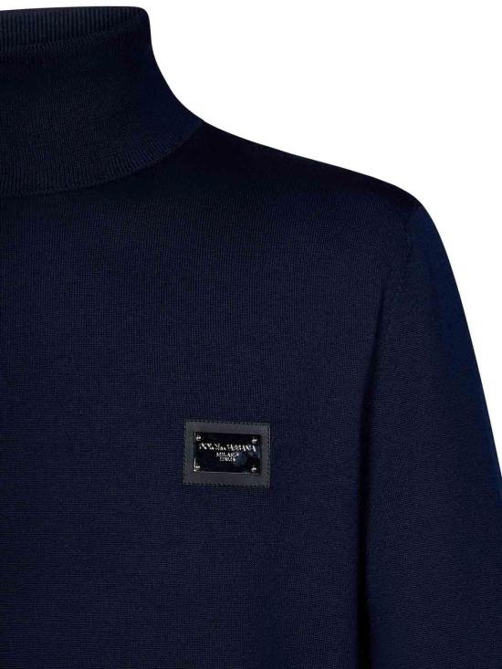 25FW 돌체앤가바나 터틀넥 GXO35TJCVC7B1622 Blue - DOLCE & GABBANA