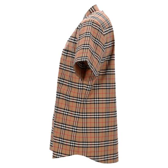  버버리 반팔 셔츠 8020965 Brown - BURBERRY