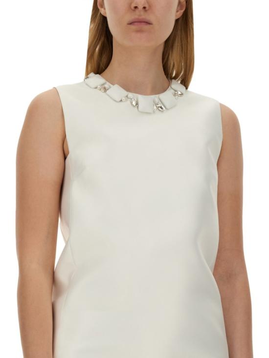  베르사체 숏 원피스 1015006 1A105981W010 White - VERSACE