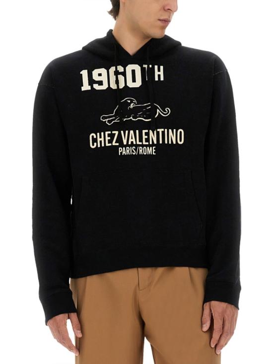  발렌티노 가라바니 후드 티셔츠 7V3MF29MB1M 9RA Black - VALENTINO GARAVANI