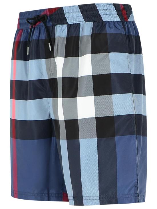  버버리 체크 스윔팬츠 8112685 A5805 Blue - BURBERRY