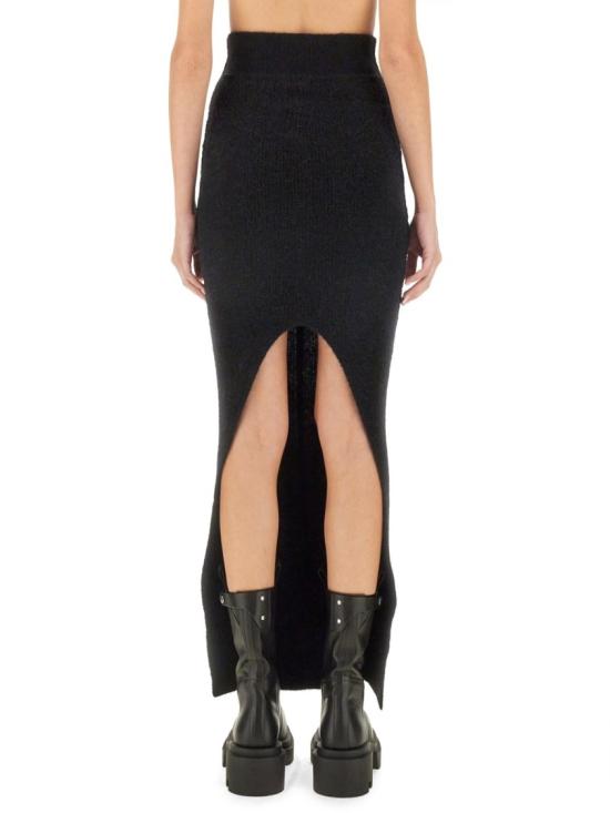  릭 오웬스 롱 스커트 RO02D3682 KWPL09 Black - RICK OWENS