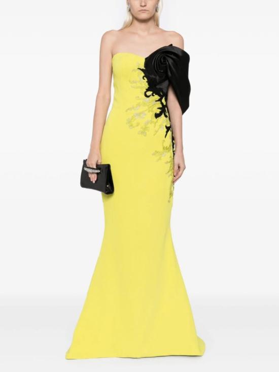  사이드 코베이시 롱 원피스 크레이프 스트레이트 핏 드레스 - SAIID KOBEISY