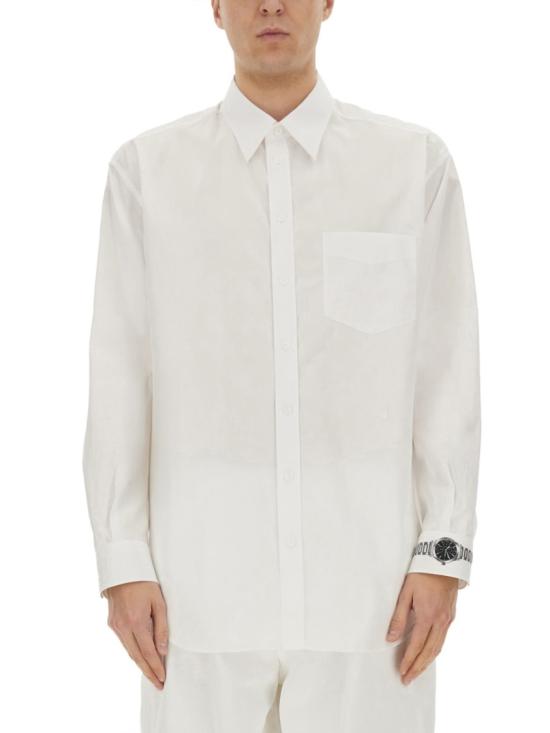 25SS 모스키노 긴팔 셔츠 02070235 1001 White