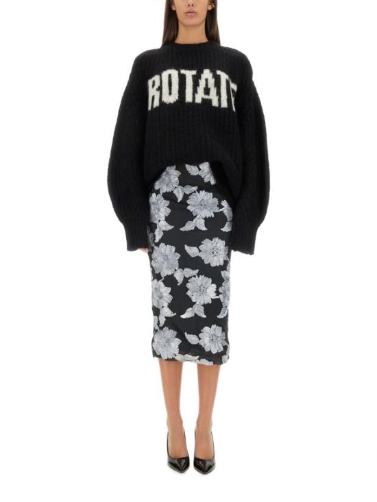  로테이트 바이 크리스텐슨 미디 스커트 1130381206 83761206 Black - ROTATE BY BIRGERCHRISTENSEN