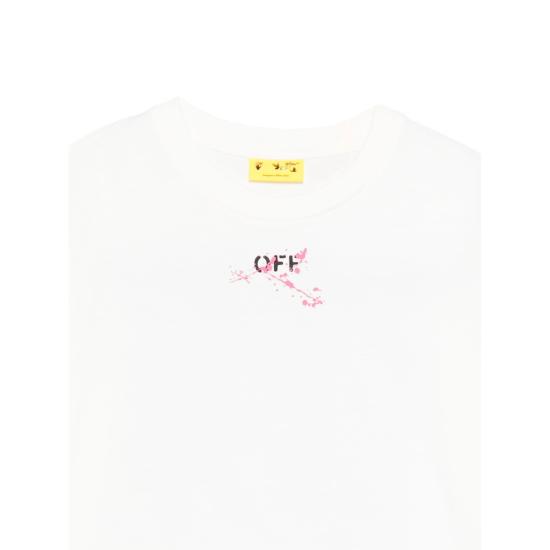 25FW [키즈] 오프화이트 티셔츠 OGAA001F25JE R008 0132 WHITE - OFF WHITE