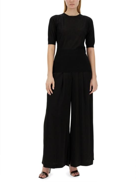  파비아나 필리피 반팔 티셔츠 MAD264F003 N907825 Black - FABIANA FILIPPI