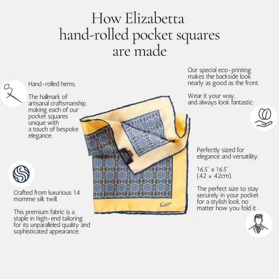  Elizabetta 머플러/스카프 엘리자베타 이트리아 실크 포켓 스퀘어 - OTHER BRANDS