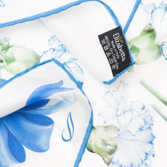  Elizabetta 머플러/스카프 패랭이꽃 실크 반다나 스카프 - OTHER BRANDS