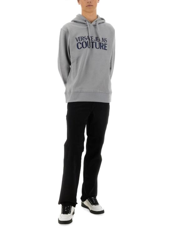  베르사체 후드 티셔츠 77GAIL03 CF02L816 Grey - VERSACE