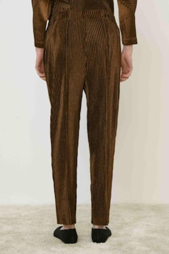  메이메이즈 스트레이트 팬츠 Mei Meij 테이퍼드 플리스 팬츠 토피 - MEIMEIJ