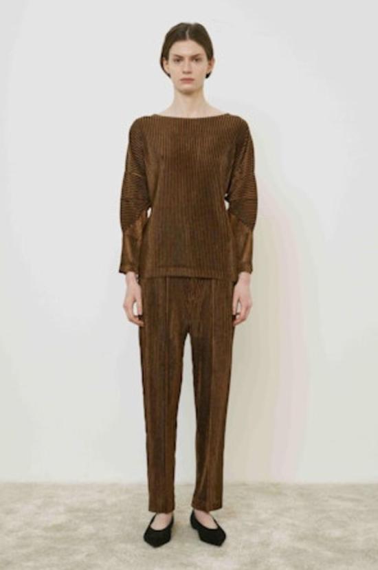  메이메이즈 스트레이트 팬츠 Mei Meij 테이퍼드 플리스 팬츠 토피